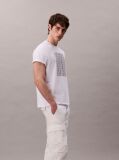 White Monogram Logo Easy Tee  Men