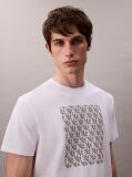 White Monogram Logo Easy Tee  Men