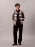 Black Plaid Brushed Relaxed Button-Down Shirt  Men