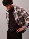 Black Plaid Brushed Relaxed Button-Down Shirt  Men