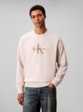 White Oversized Monogram Sweatshirt  Men