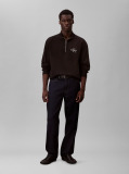 Black Long Sleeve Terry Micro Logo Sweatshirt  Men