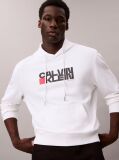 White Logo Graphic Hoodie  Men
