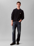 Blue Waffle Cotton Monogram Jumper  Men