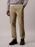 Green Skinny Twill Cargo Pants  Men