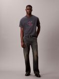 Blue Monologo Graphic Relaxed T-Shirt  Men