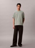 Green Relaxed Cooling Pique T-Shirt  Men