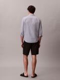 Black Linen Cotton Cargo Shorts  Men