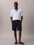 Blue Cotton Twill Chino Shorts  Men