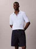 Blue Cotton Twill Chino Shorts  Men