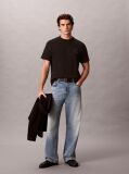 Black Relaxed Embossed Logo T-shirt  Men