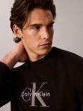 Black Cotton Terry Monogram Sweatshirt  Men