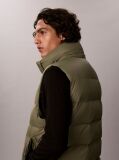 Green Hooded Down Puffer Gilet  Men
