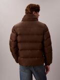 Brown Relaxed Nylon Puffer Jacket  Men