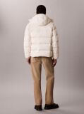 White Relaxed Nylon Puffer Jacket  Men