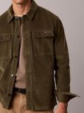 Πράσινο Κοτλέ Shirt Jacket Με Χαλαρή Γραμμή  Άνδρας