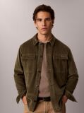Πράσινο Κοτλέ Shirt Jacket Με Χαλαρή Γραμμή  Άνδρας