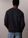 Blue Merino Wool Crew Neck Jumper  Men