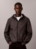 Black All-Over Logo Windbreaker Jacket  Men