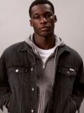 Black 90s Denim Trucker Jacket  Men