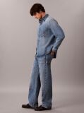 Denim Embossed Denim Overshirt  Men