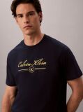 Blue Script Logo T-shirt  Men