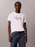 White Script Logo T-shirt  Men