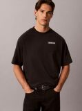 Black Relaxed Calvins Or Nothing Graphic T-Shirt  Men