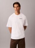 Λευκό T-shirt Σε Χαλαρή Γραμμή Με Graphic Σχέδιο "Calvins Or Nothing"  Άνδρας