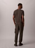 Black Cotton Terry Cargo Joggers  Men