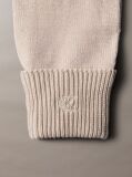 Beige Knit Signature Logo Touchscreen Gloves  Women