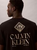 Black Logo Roses Graphic Classic T-Shirt  Men