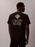 Black Logo Roses Graphic Classic T-Shirt  Men