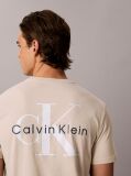 Beige Back Graphic T-Shirt  Men
