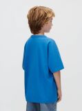 Μπλε Παιδικό T-shirt Με Graphic Λογότυπο  Αγόρι