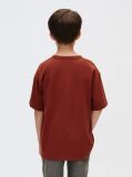 Κόκκινο Παιδικό T-shirt Με Graphic Λογότυπο  Αγόρι
