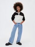 Beige Kids' Colour Block Sweatshirt  Girls