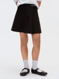 Black Kids' Punto Milano Pleated Skirt  Girls