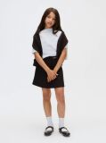 Black Kids' Punto Milano Pleated Skirt  Girls