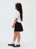 Black Kids' Punto Milano Pleated Skirt  Girls