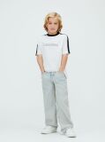 Λευκό T-shirt Με Colour Block Ρίγα  Αγόρι