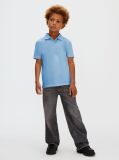 Blue Cotton Stretch Polo Shirt  Boys