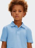 Blue Cotton Stretch Polo Shirt  Boys