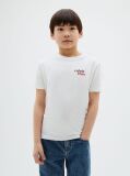 Λευκό Παιδικό T-Shirt Με Λογότυπο  Αγόρι