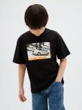 Black Kids' Logo T-shirt  Boys