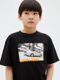 Black Kids' Logo T-shirt  Boys