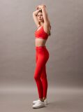 Red 7/8 Gym Leggings  Women