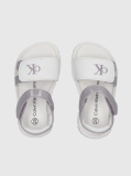 Silver Velcro Sandal  Girls