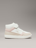 Multi Kids High Top Lace-Up/Velcro Sneaker  Girls