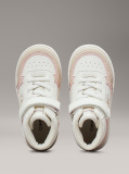 Multi Kids High Top Lace-Up/Velcro Sneaker  Girls
